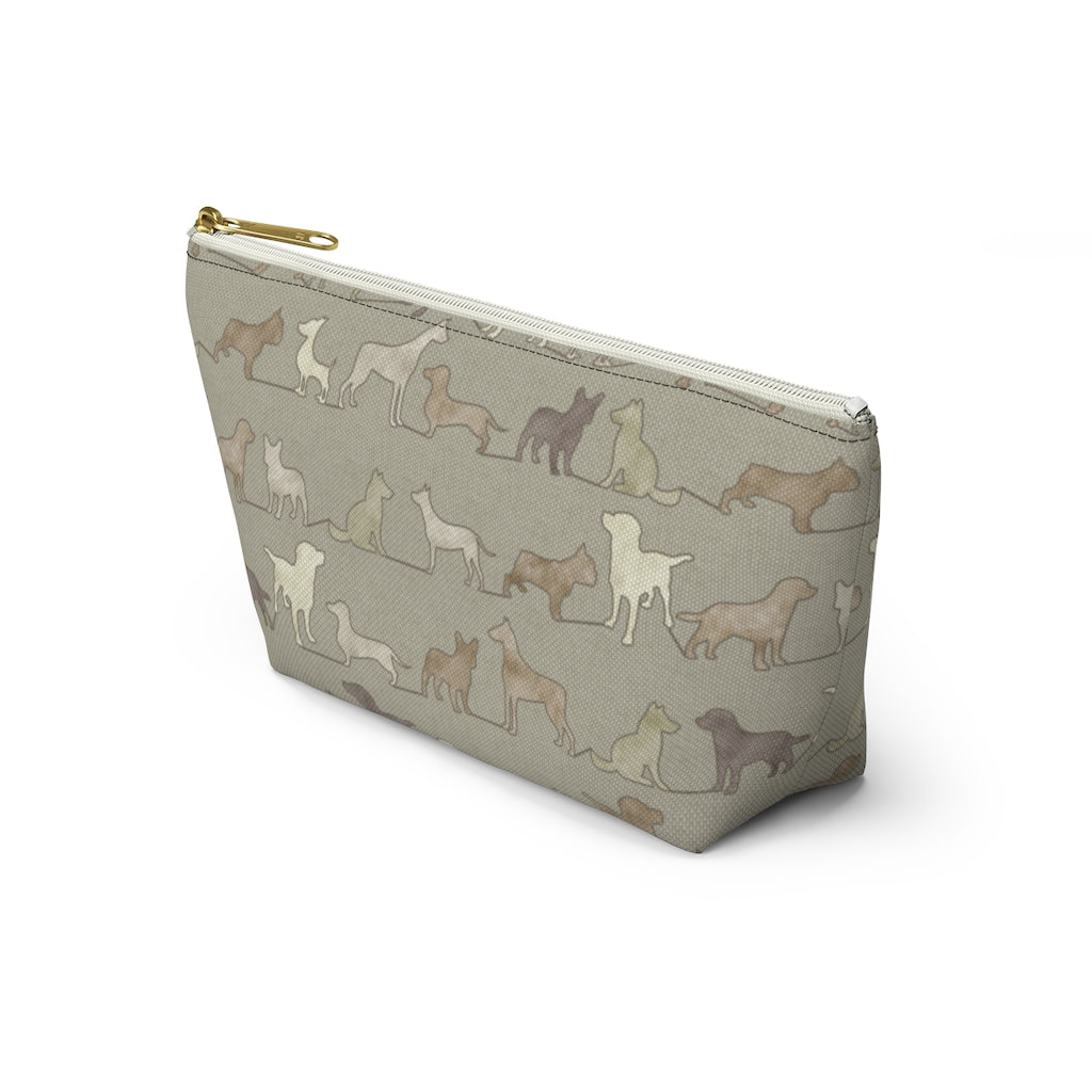 Dogs Accessory Pouch w T-bottom in Brown