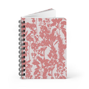 Coreglia Herbs Spiral Bound Journal in Pink