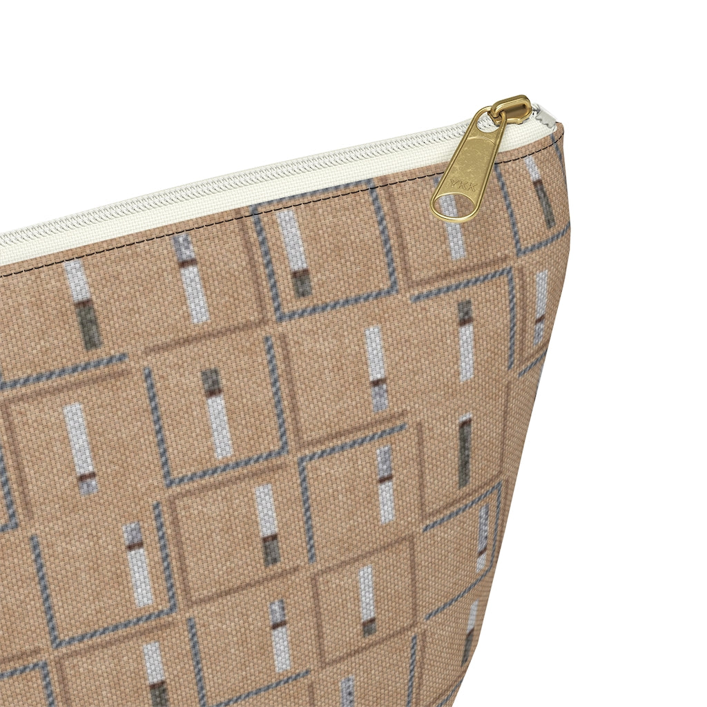 Pencil to Paper Accessory Pouch w T-bottom in Terracotta