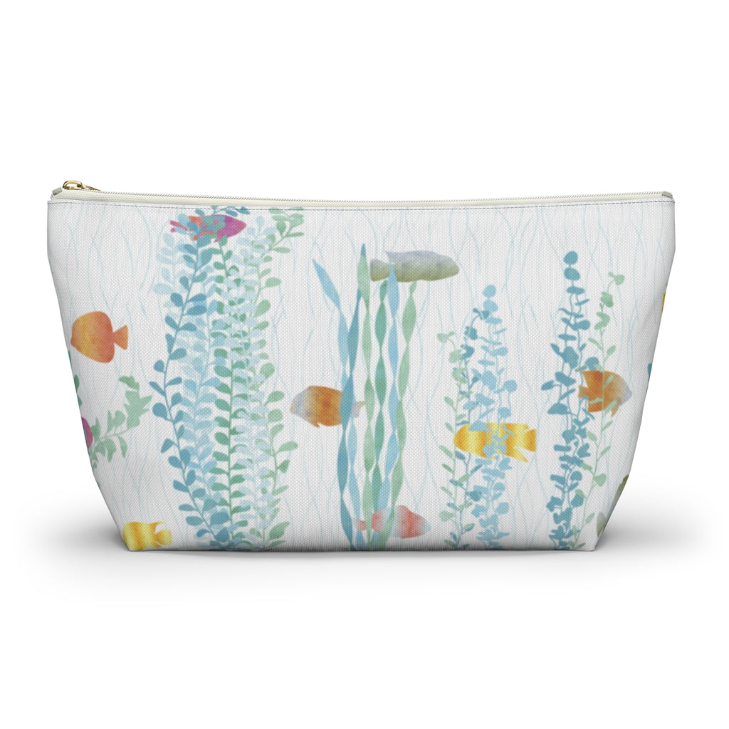 Aquarium Accessory Pouch w T-bottom in Aqua