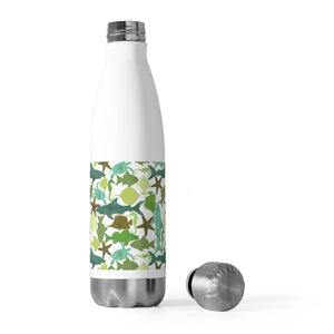 Watercolor Sea Life 20oz Insulated Bottle in Teal