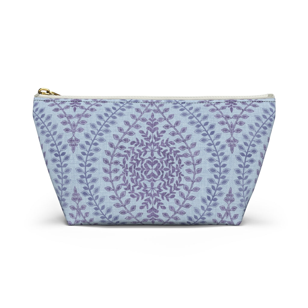 Mumbai Lace Accessory Pouch w T-bottom in Purple