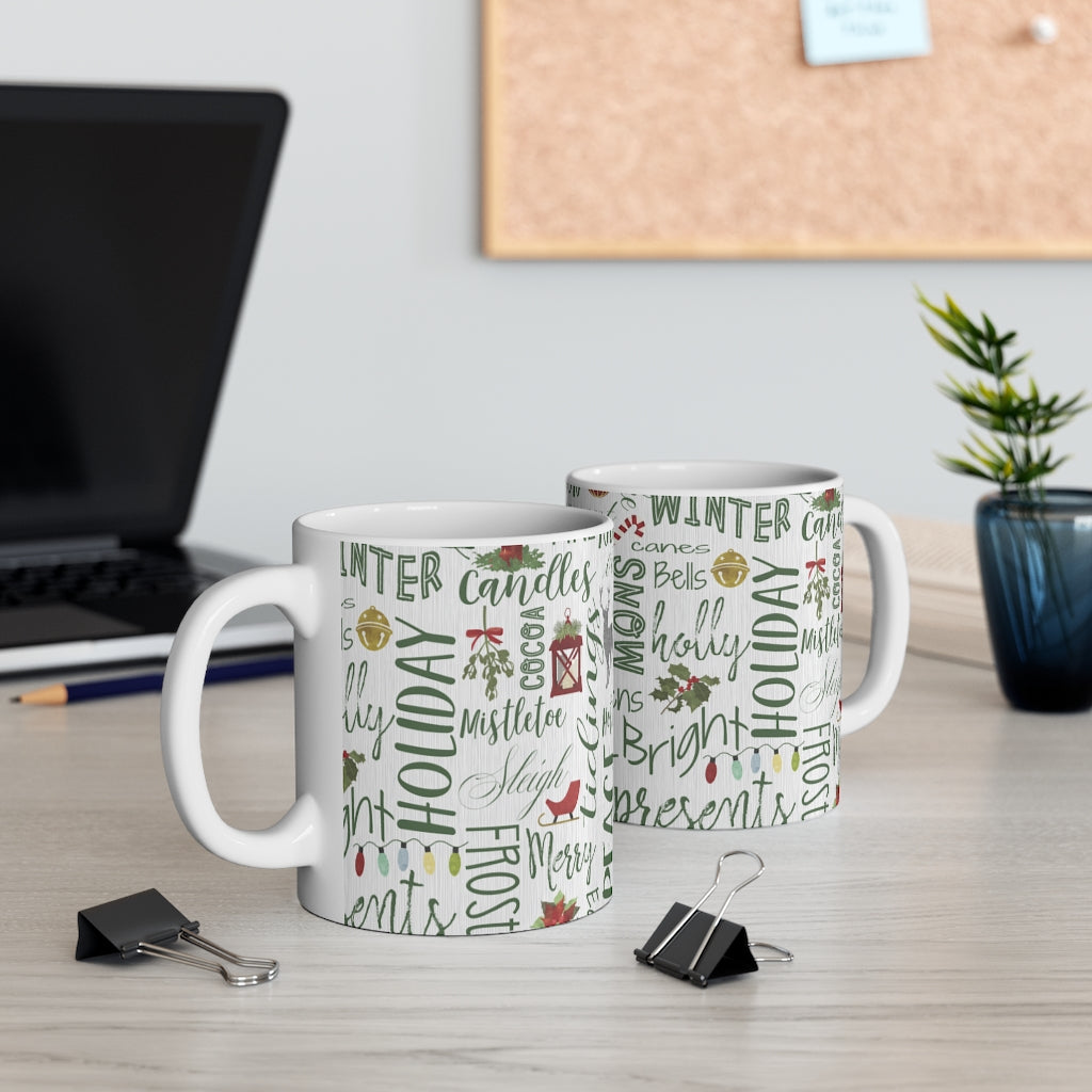 Holiday Cheer Mug in Green