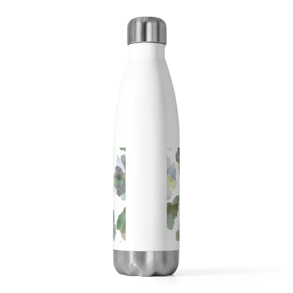 Watercolor Floral 20oz Insulated Bottle in Aqua