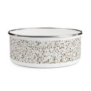 Granite Terrazzo Enamel Bowl in Brown