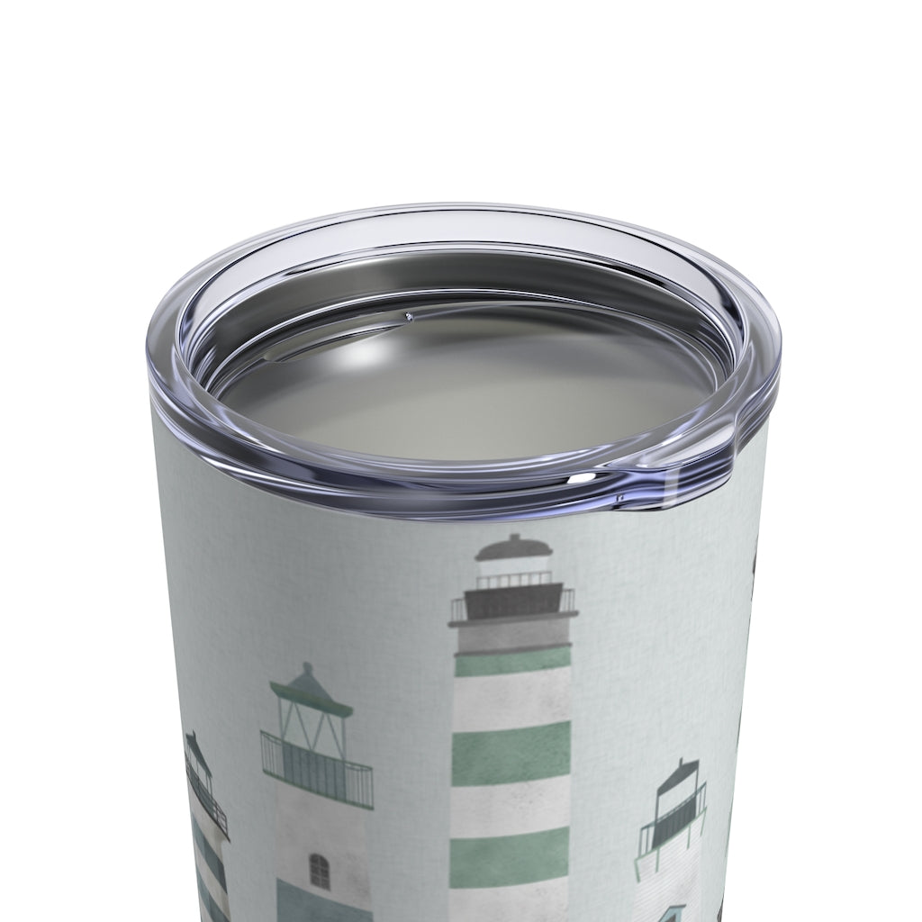Lighthouses Tumbler in Aqua