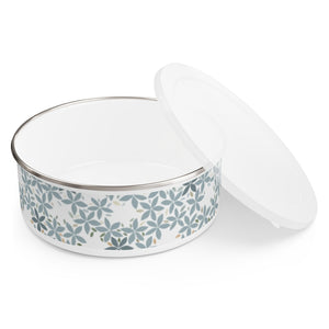 Snowbell Enamel Bowl in Aqua