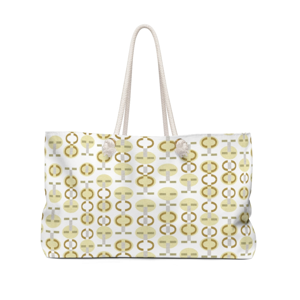 Telegraph Code Weekender Bag in Yellow