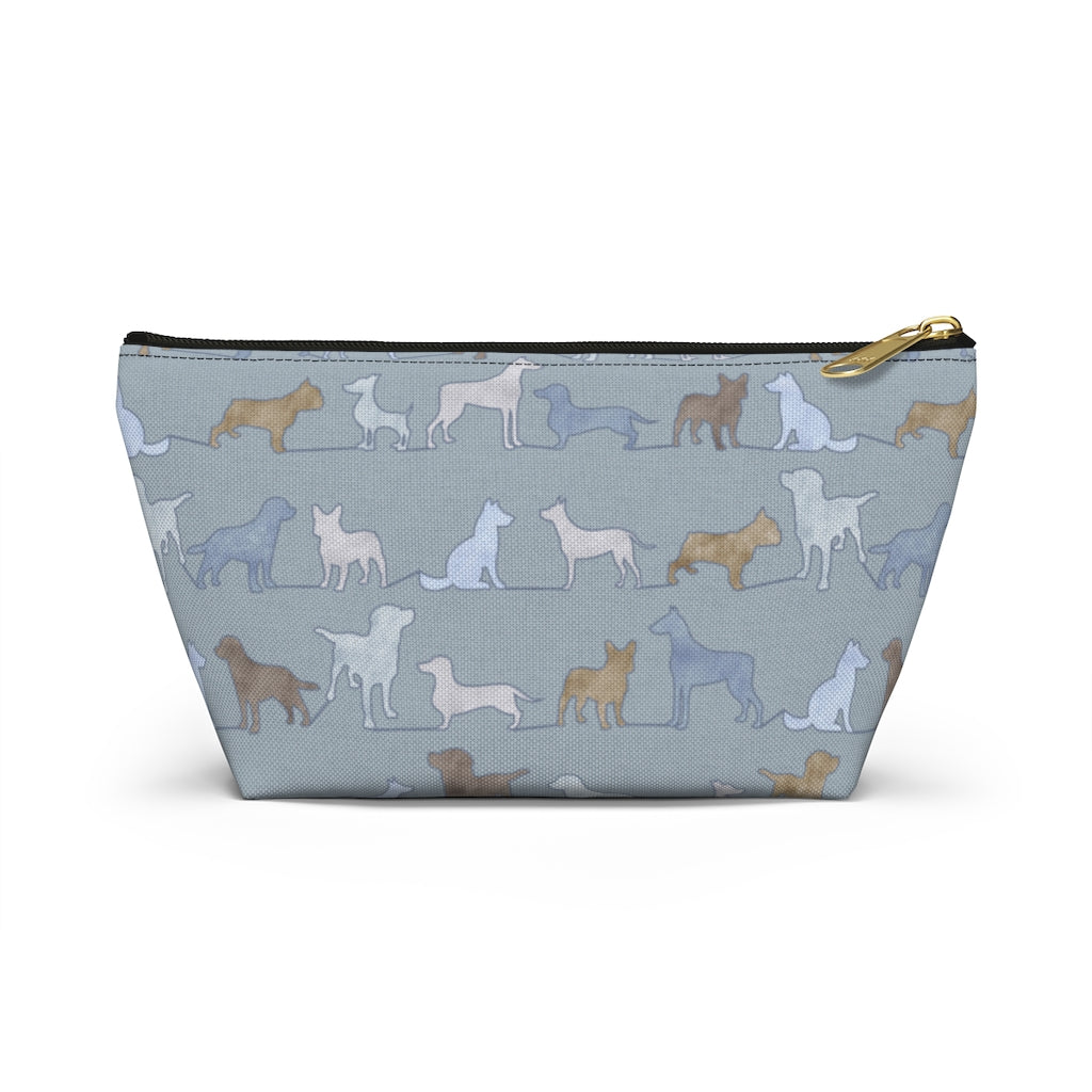 Dogs Accessory Pouch w T-bottom in Blue