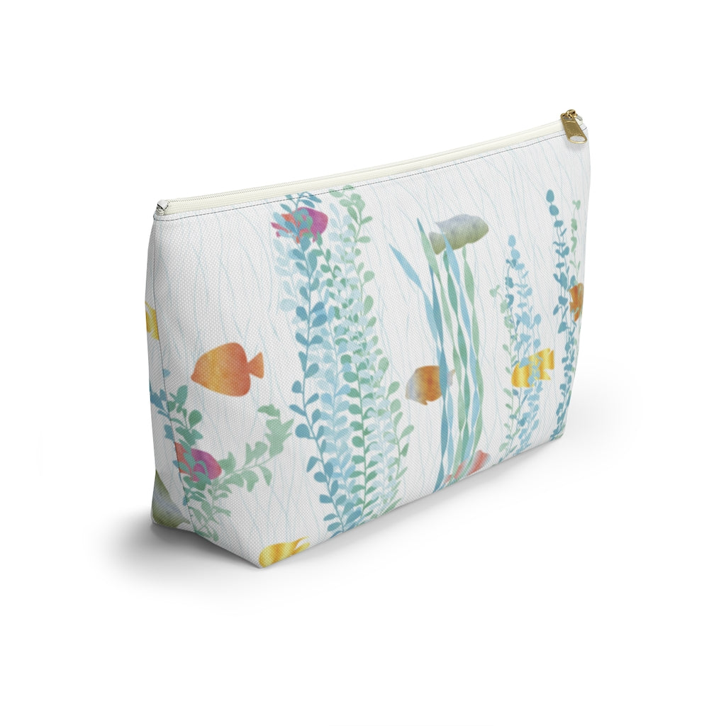 Aquarium Accessory Pouch w T-bottom in Aqua