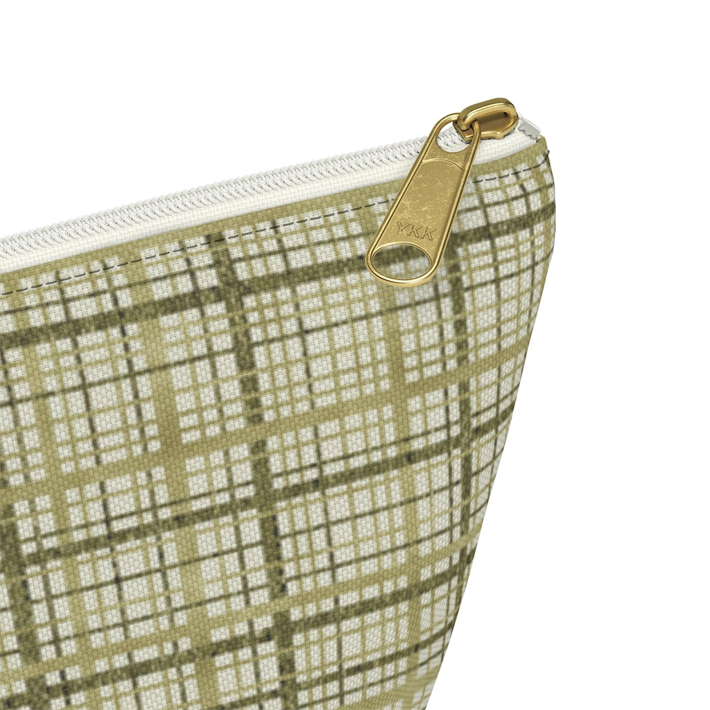 Rogers Tartan Accessory Pouch w T-bottom in Green