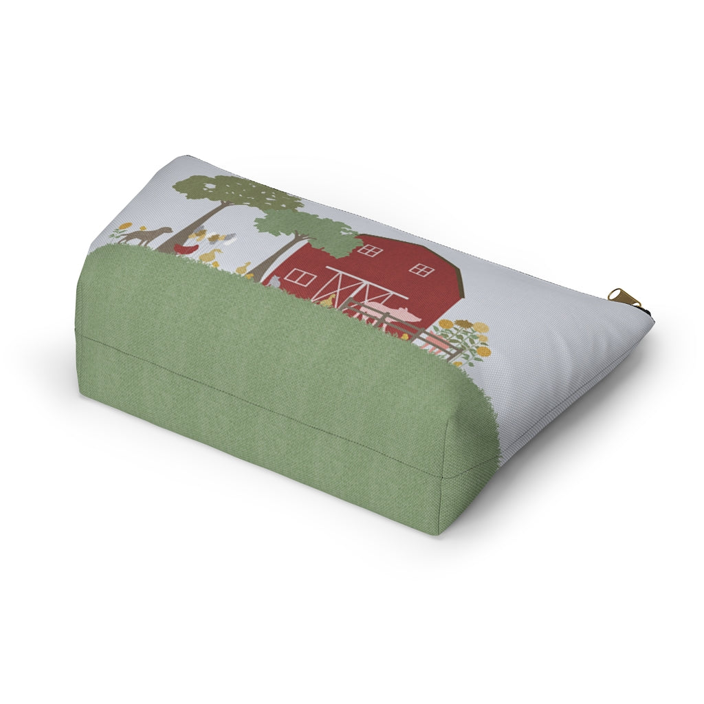 Barnyard Fun Accessory Pouch w T-bottom in Red