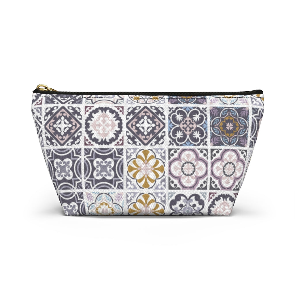 Seville Square Accessory Pouch w T-bottom in Purple