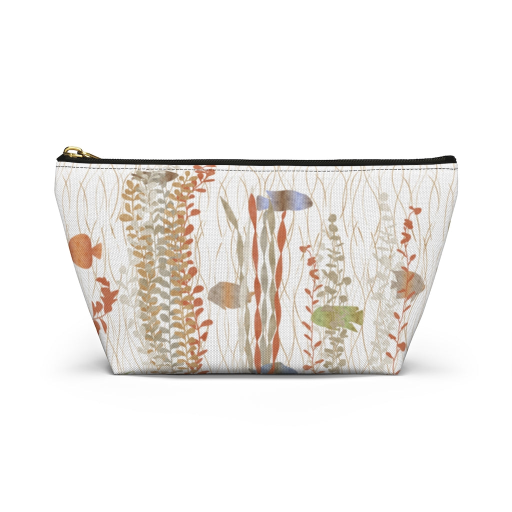 Aquarium Accessory Pouch w T-bottom in Coral