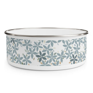 Snowbell Enamel Bowl in Aqua