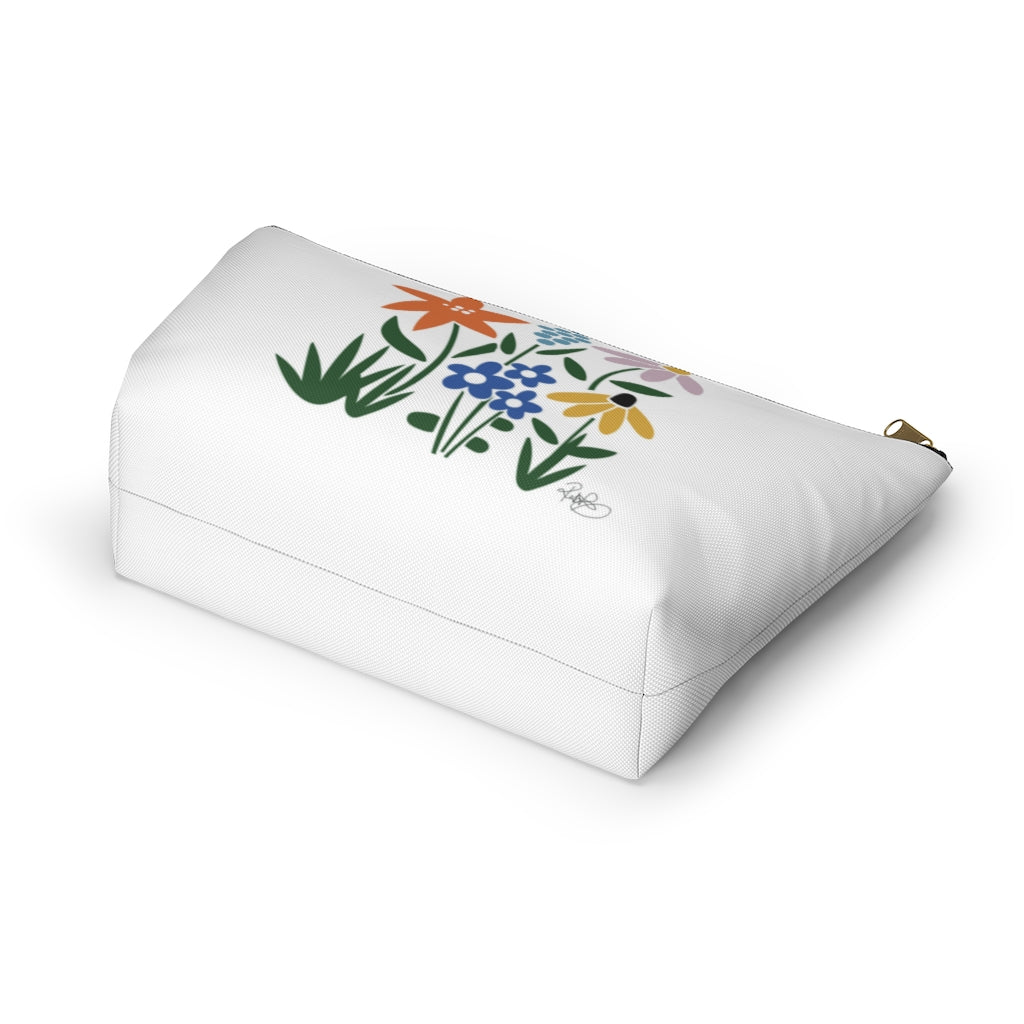 Flower Garden Accessory Pouch w T-bottom