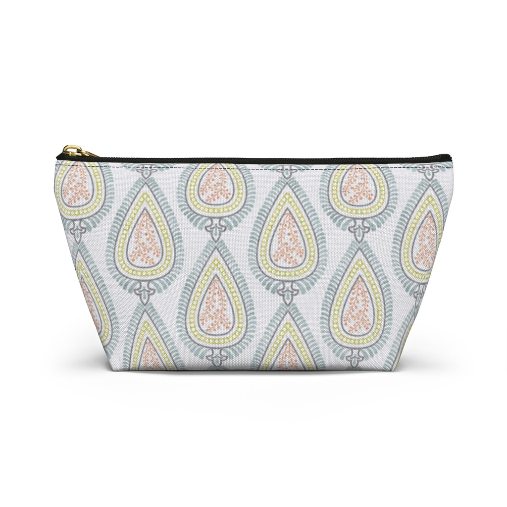 Teardrop Accessory Pouch w T-bottom in Light Blue
