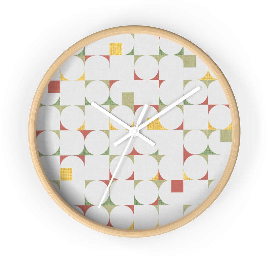 Cooper Mid Century Modern Wall Clock in Green