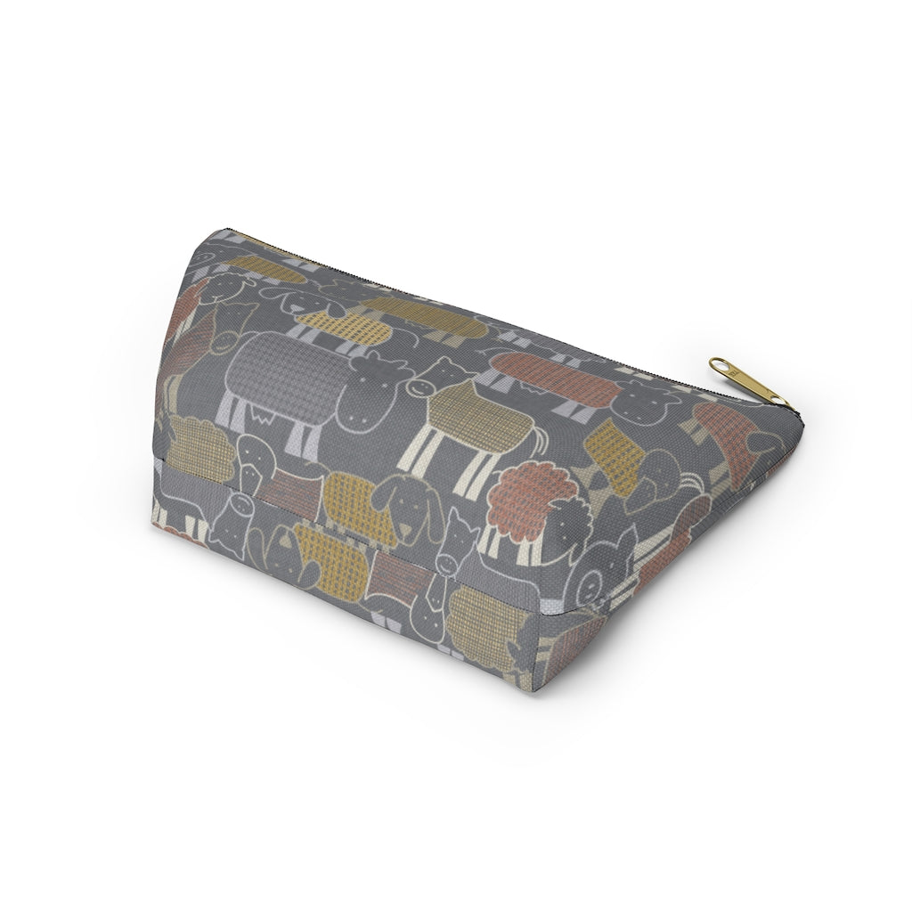 Animal Farm Accessory Pouch w T-bottom in Gray