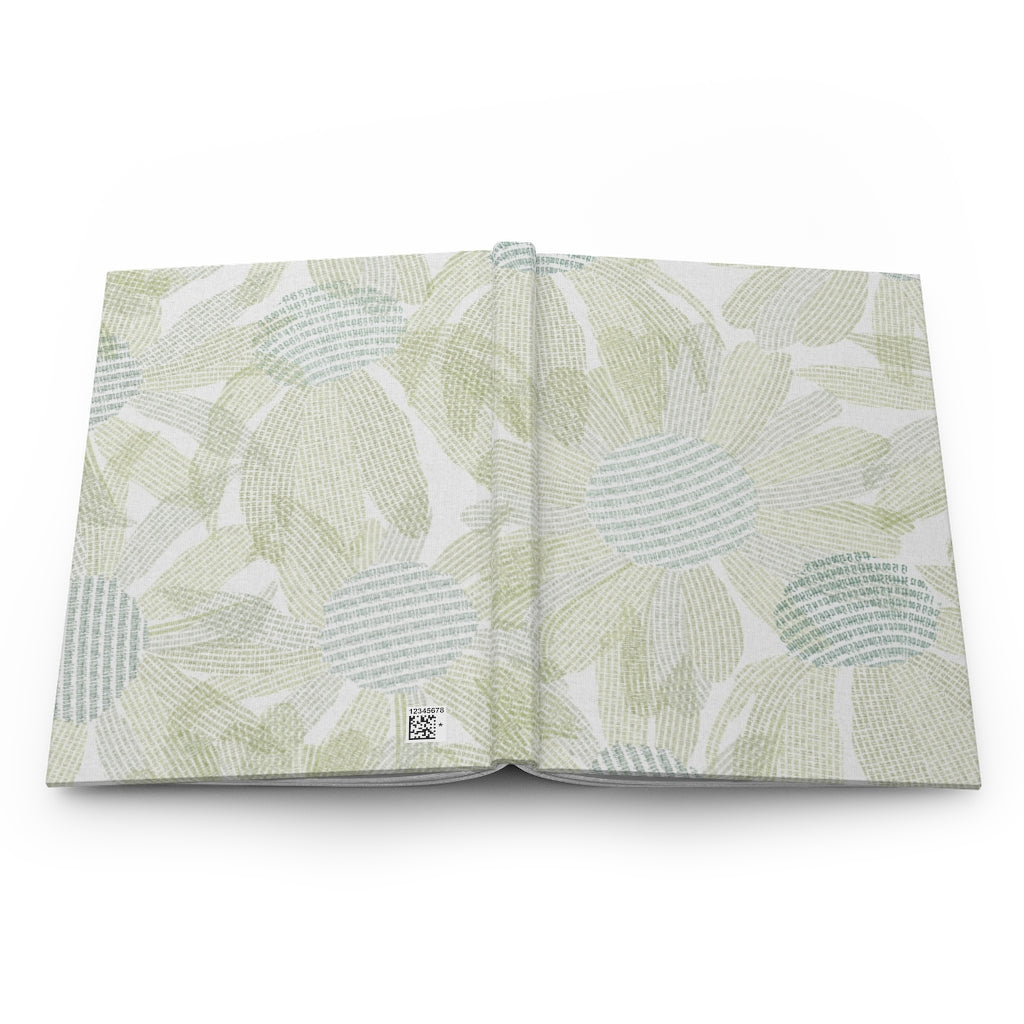 Daisy Chain Code Hardcover Journal Matte in Green