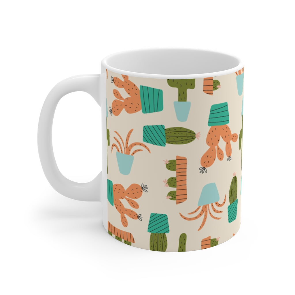 Cactus Mug in Coral