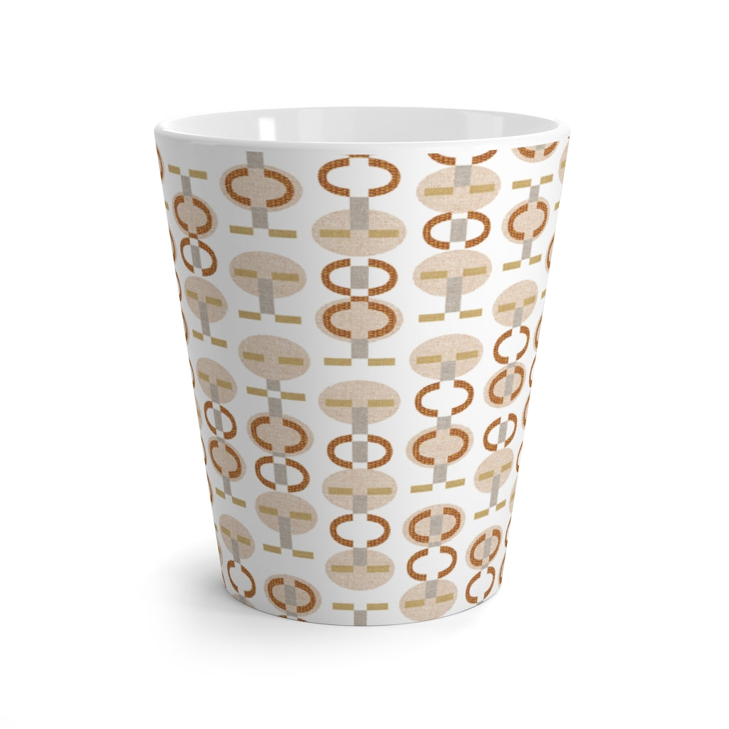 Telegraph Code Latte Mug in Orange