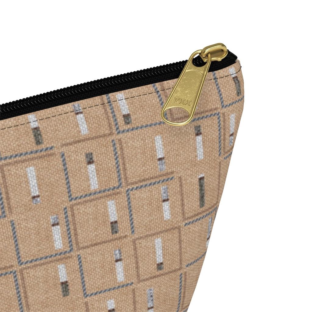 Pencil to Paper Accessory Pouch w T-bottom in Terracotta