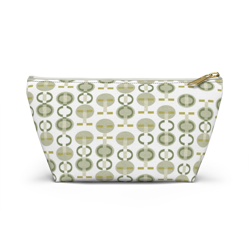 Telegraph Code Accessory Pouch w T-bottom in Green