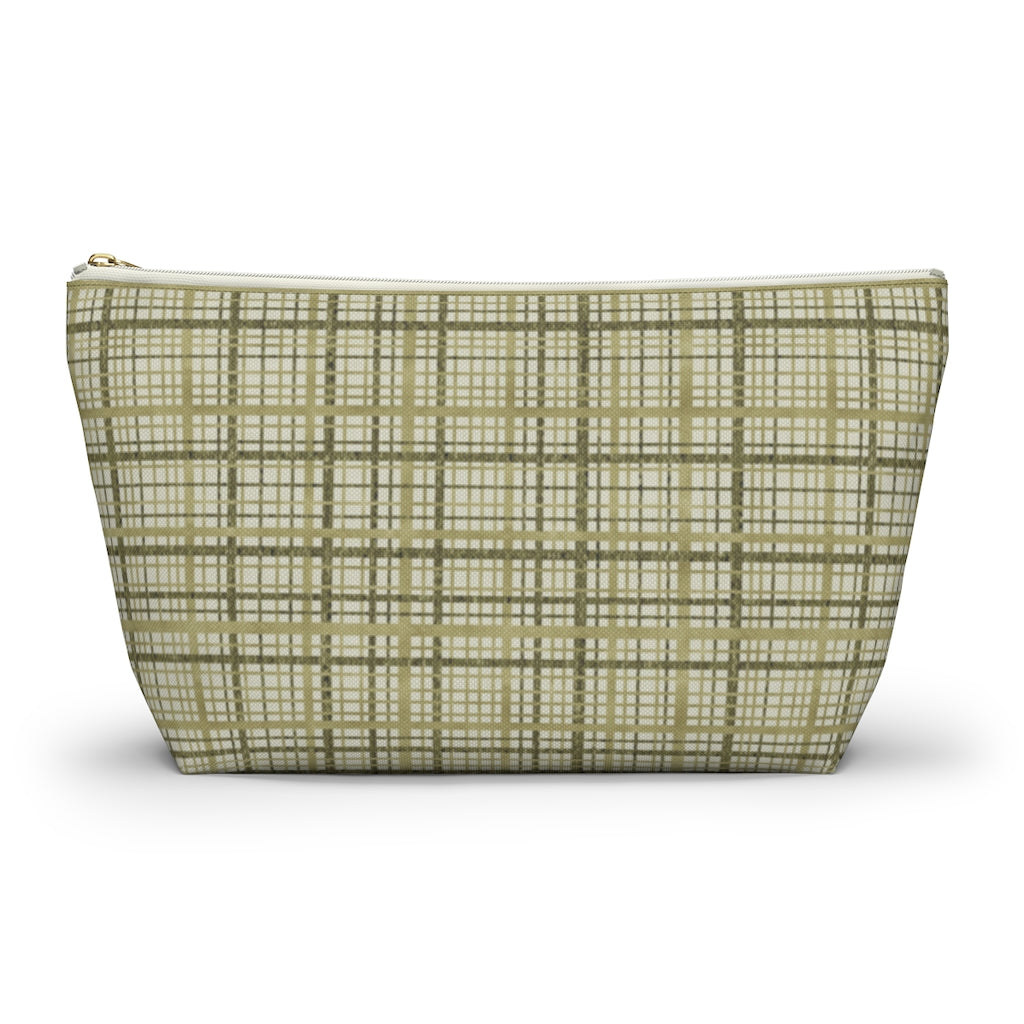 Rogers Tartan Accessory Pouch w T-bottom in Green