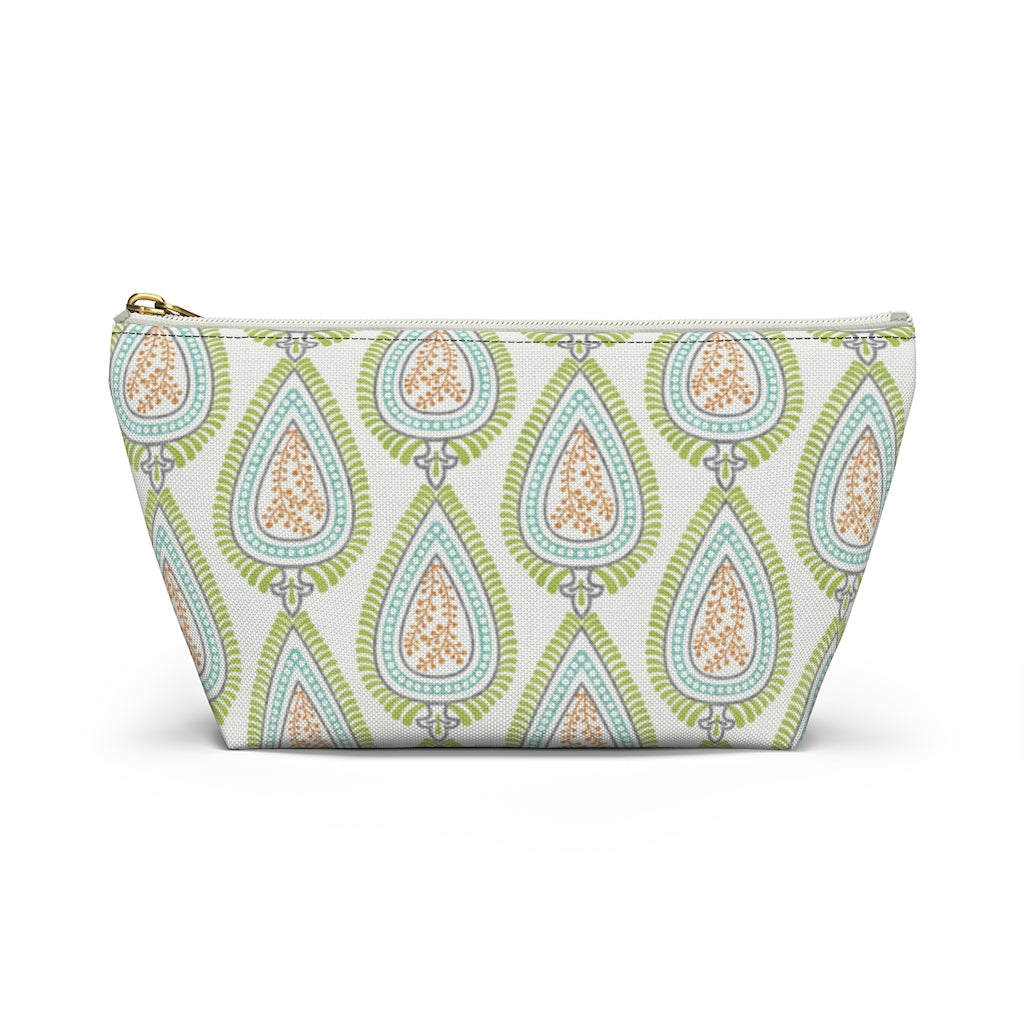 Teardrop Accessory Pouch w T-bottom in Green