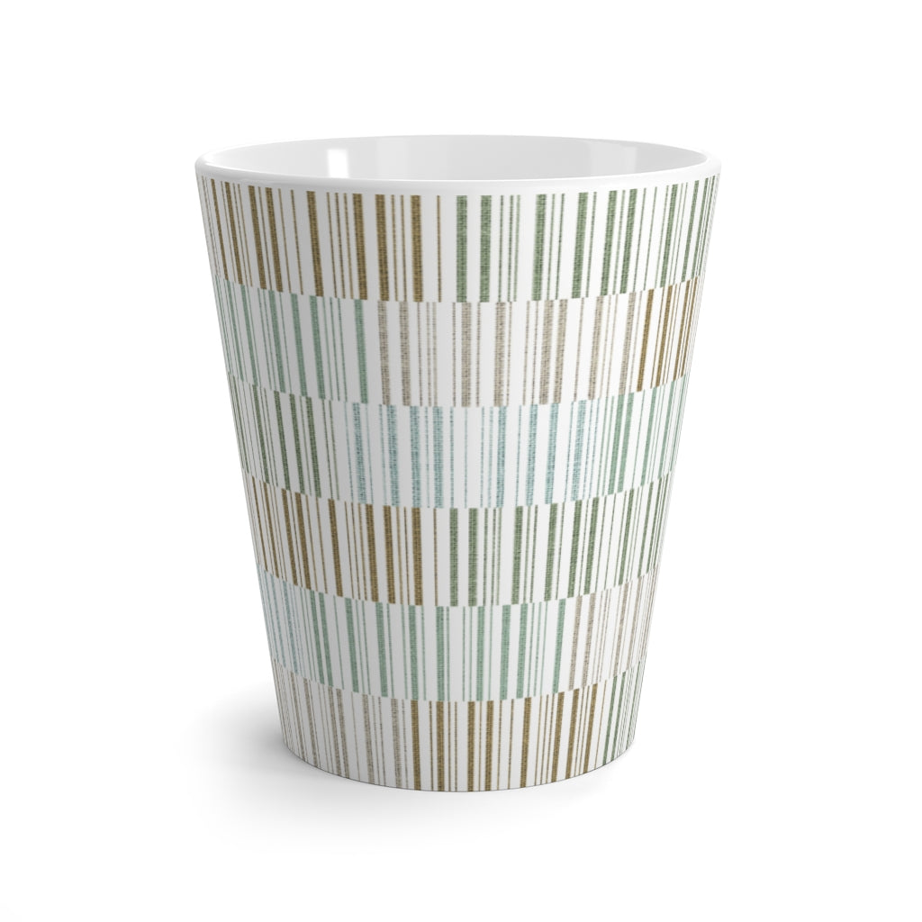 Traffic Code Latte Mug in Aqua