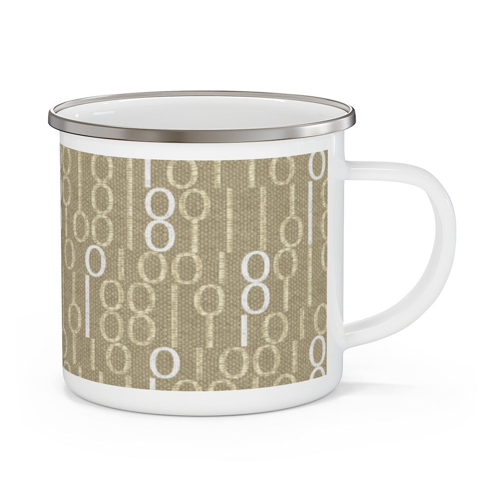 Railroad Code Enamel Mug in Yellow