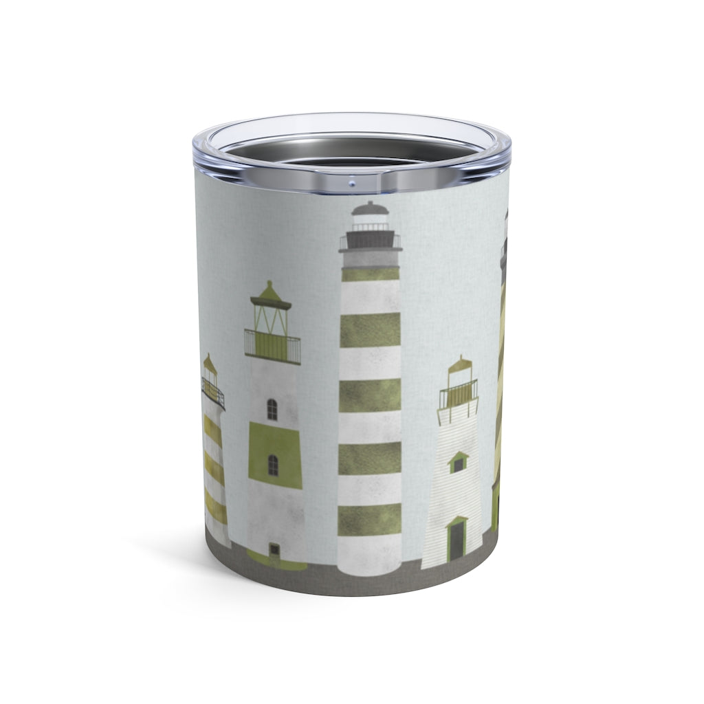 Lighthouses Tumbler in Green