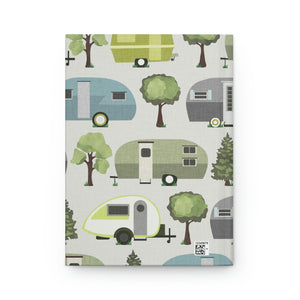 Teardrop Campers Hardcover Journal Matte in Green