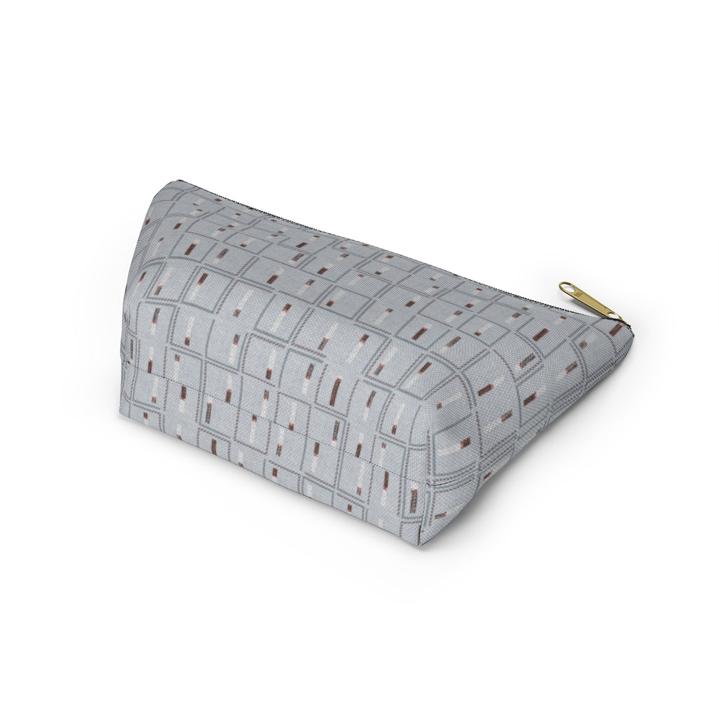 Pencil to Paper Accessory Pouch w T-bottom in Blue