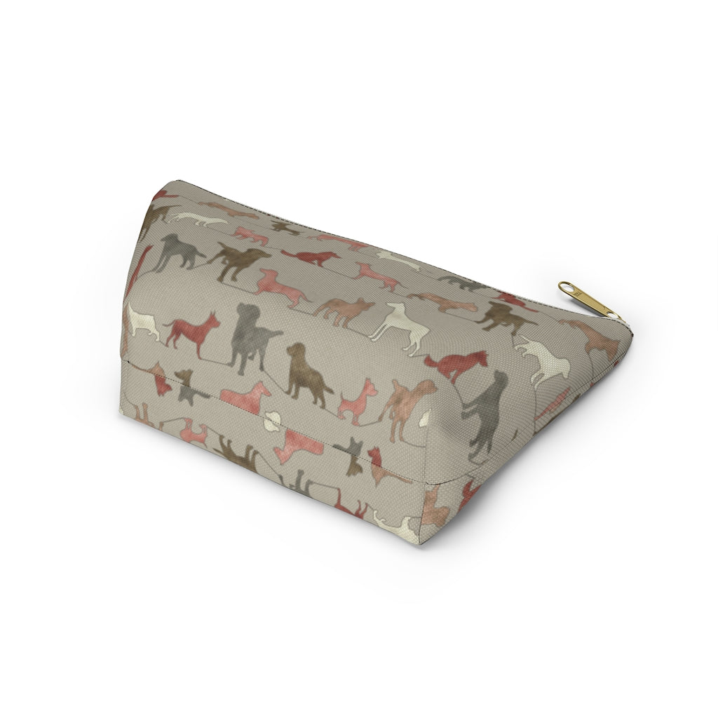 Dogs Accessory Pouch w T-bottom in Pink