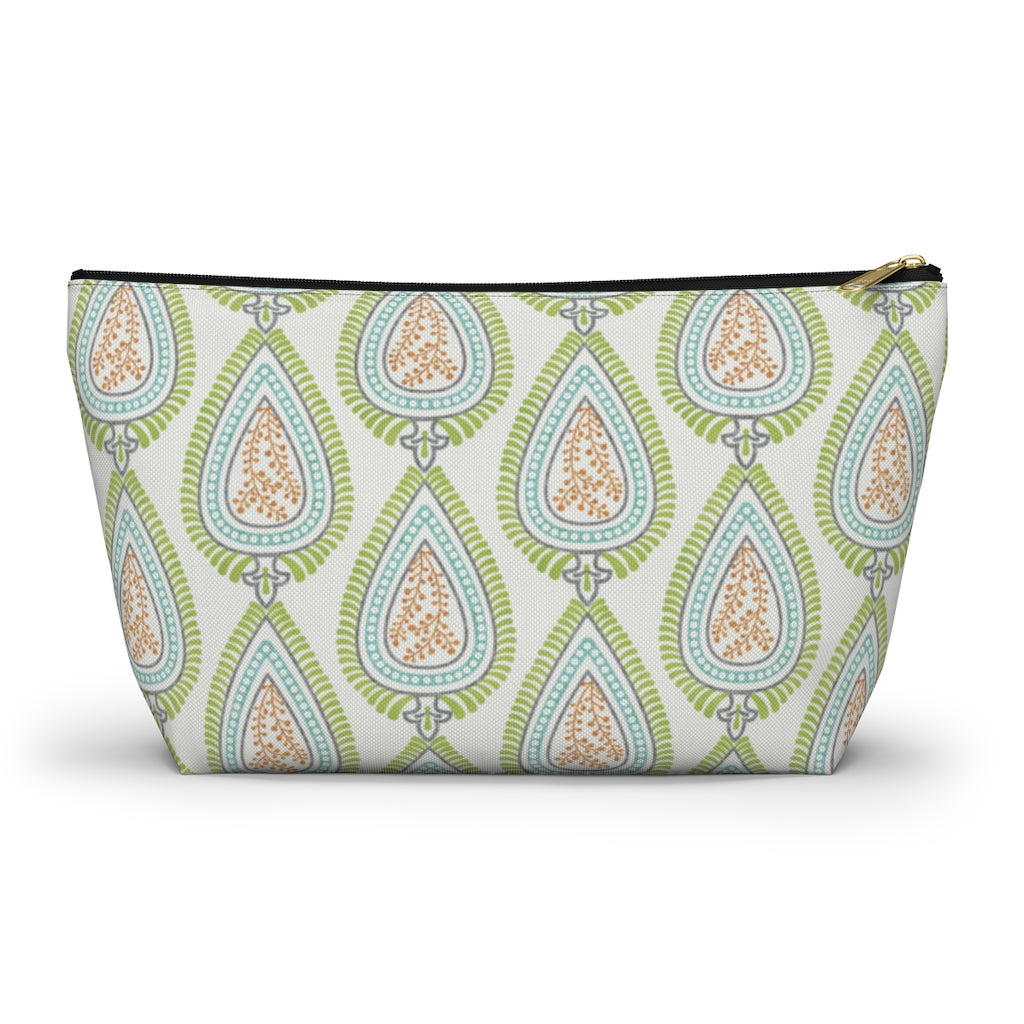 Teardrop Accessory Pouch w T-bottom in Green