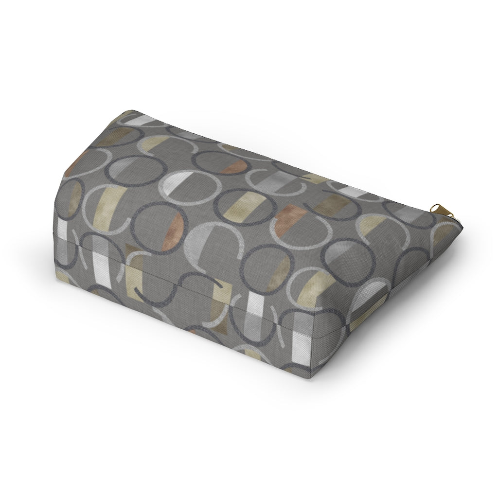 Journey Code Accessory Pouch w T-bottom in Gray