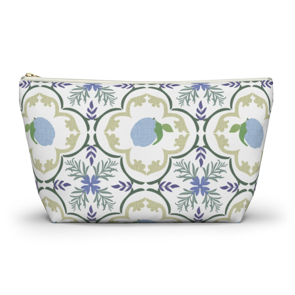 Freshly Squeezed Accessory Pouch w T-bottom in Green