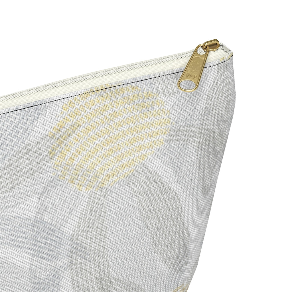 Daisy Chain Code Accessory Pouch w T-bottom in Gray