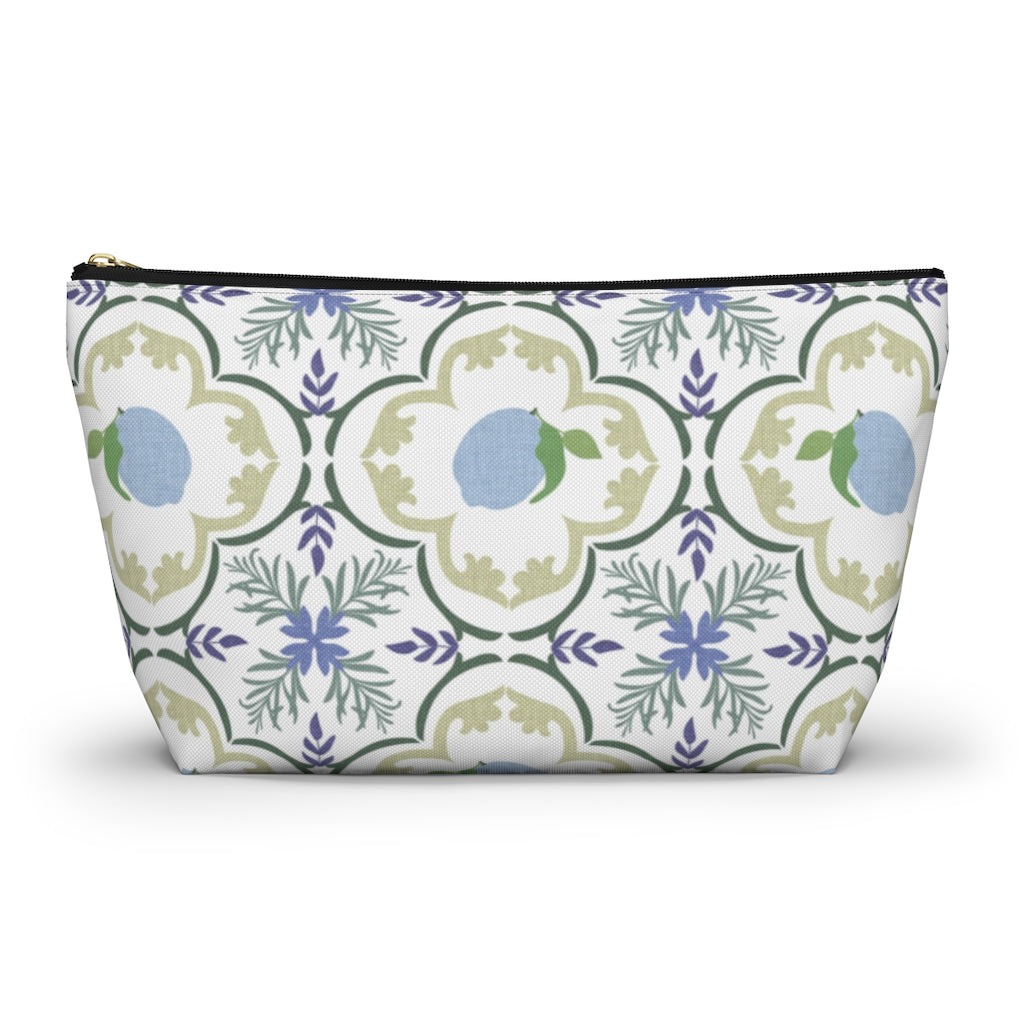 Freshly Squeezed Accessory Pouch w T-bottom in Green