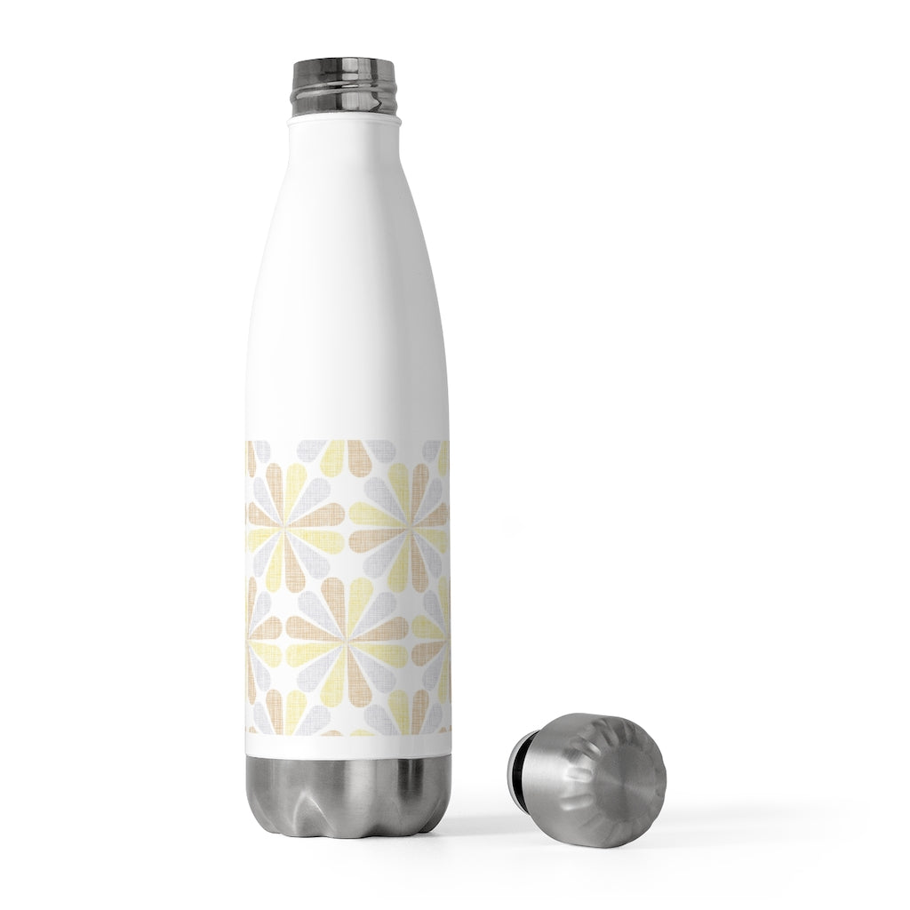 Floral Starburst 20oz Insulated Bottle in Yellow