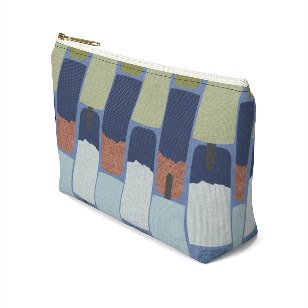 Popsicles Accessory Pouch w T-bottom in Navy