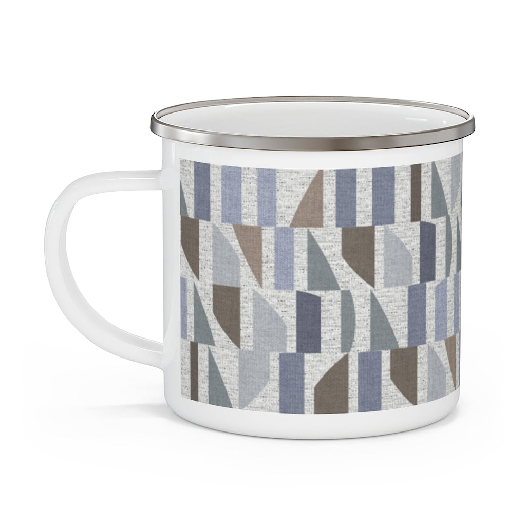 Frequency Code Enamel Mug in Blue