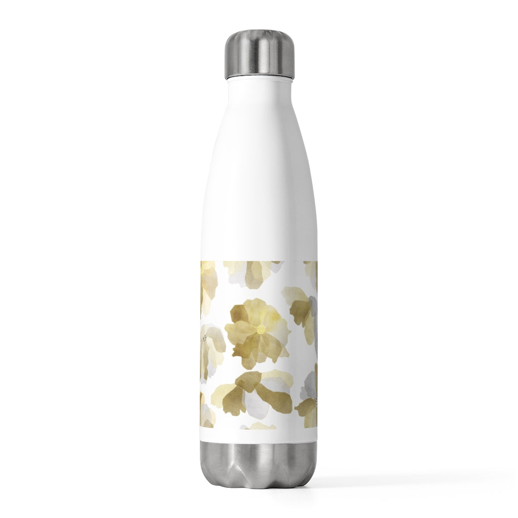 Watercolor Floral 20oz Insulated Bottle in Yellow