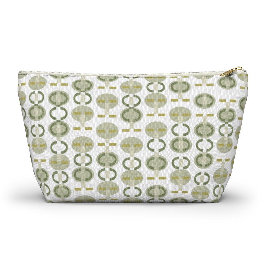 Telegraph Code Accessory Pouch w T-bottom in Green
