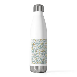 Leopard Love 20oz Insulated Bottle in Aqua