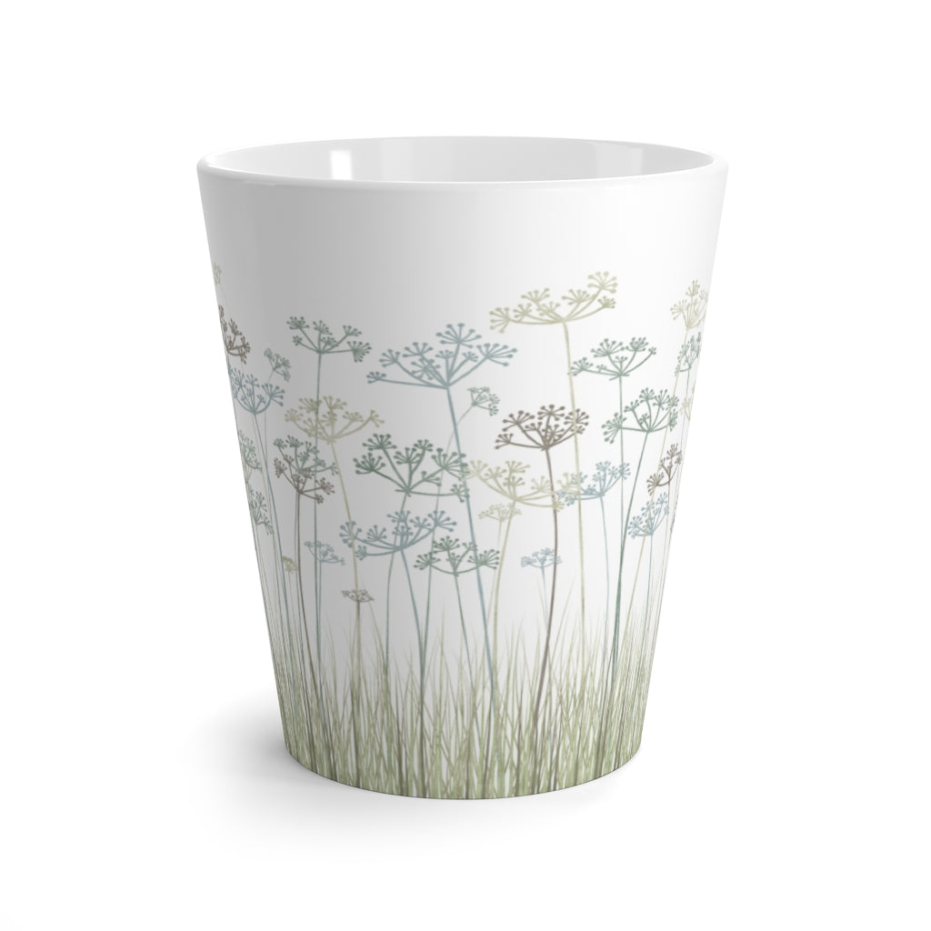 Message Code Latte Mug in Aqua