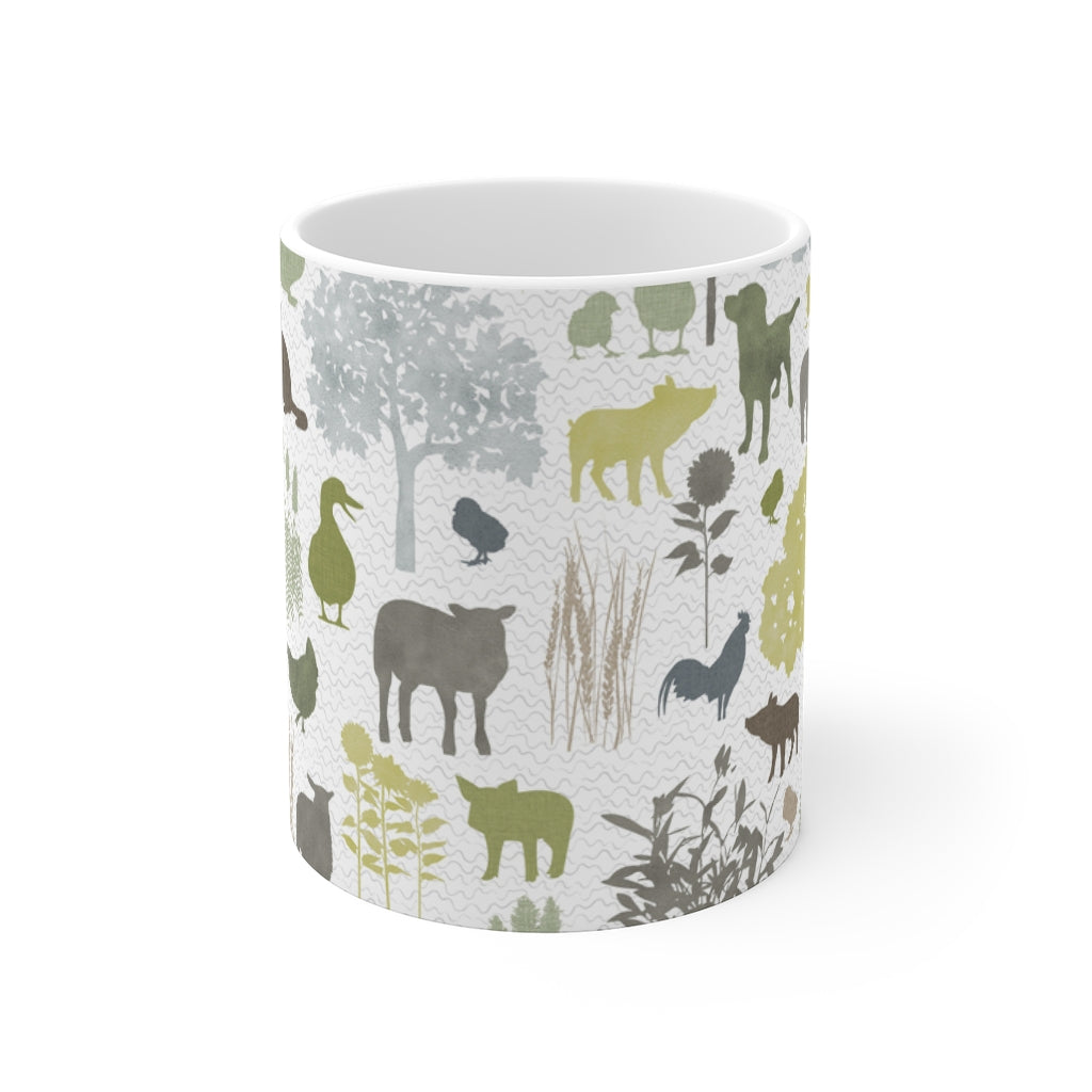 On the Farm Mug in Green