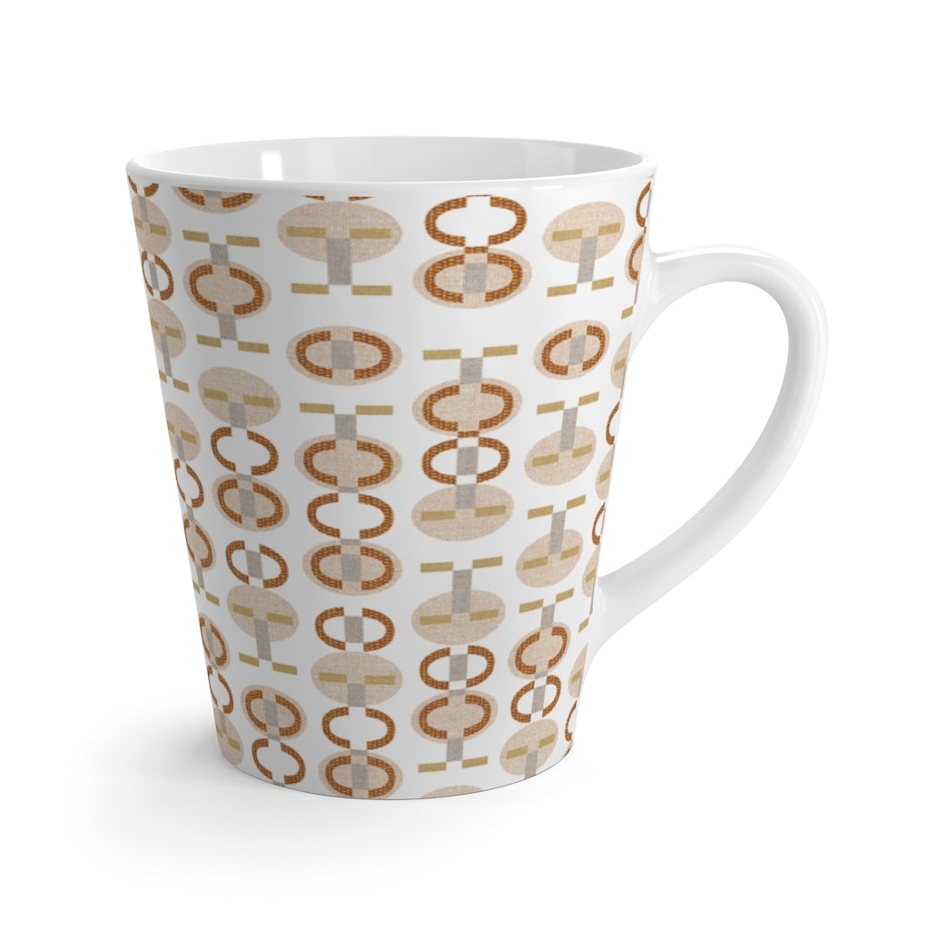Telegraph Code Latte Mug in Orange